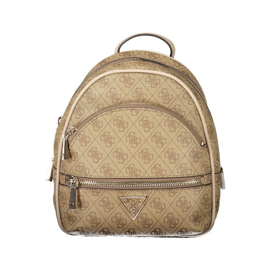 Guess Jeans Beige Polyethylene Backpack